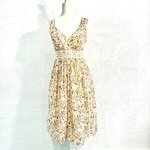 Sundance 100% Cotton Sun Dress, Size 12, Fully Lined, Boho Prairie, Lace
